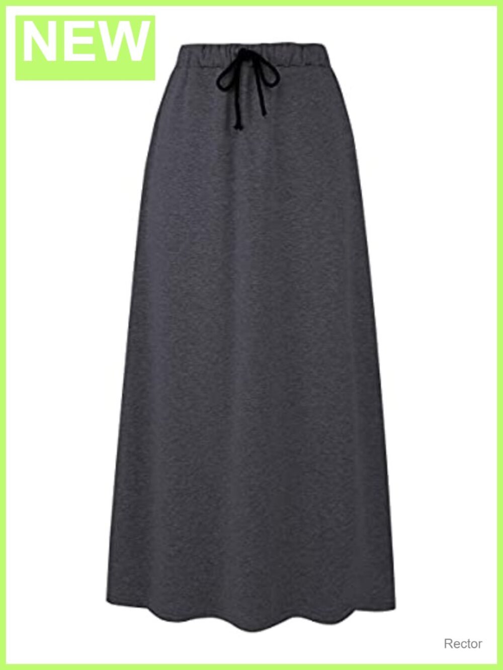 Womens Warm Fleece Lined Long Jersey A Line Flared Winter Maxi Skirt